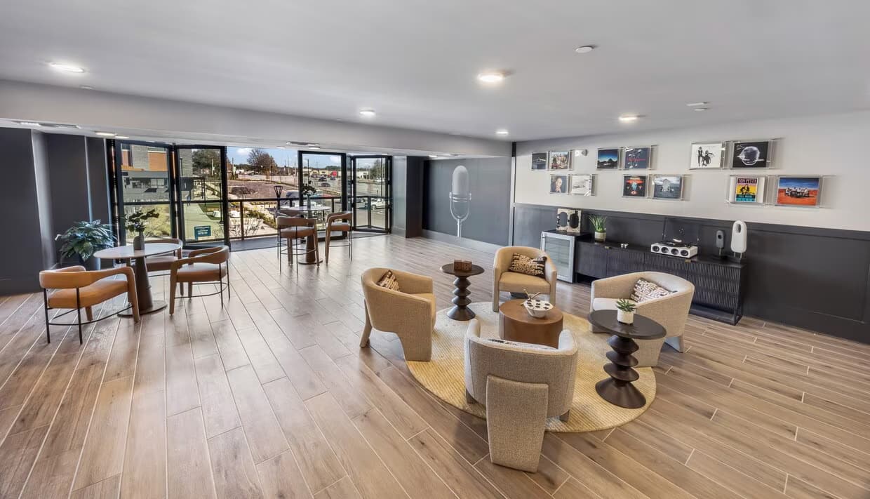 Podcast studio, coworking space, and The Depot on-site market