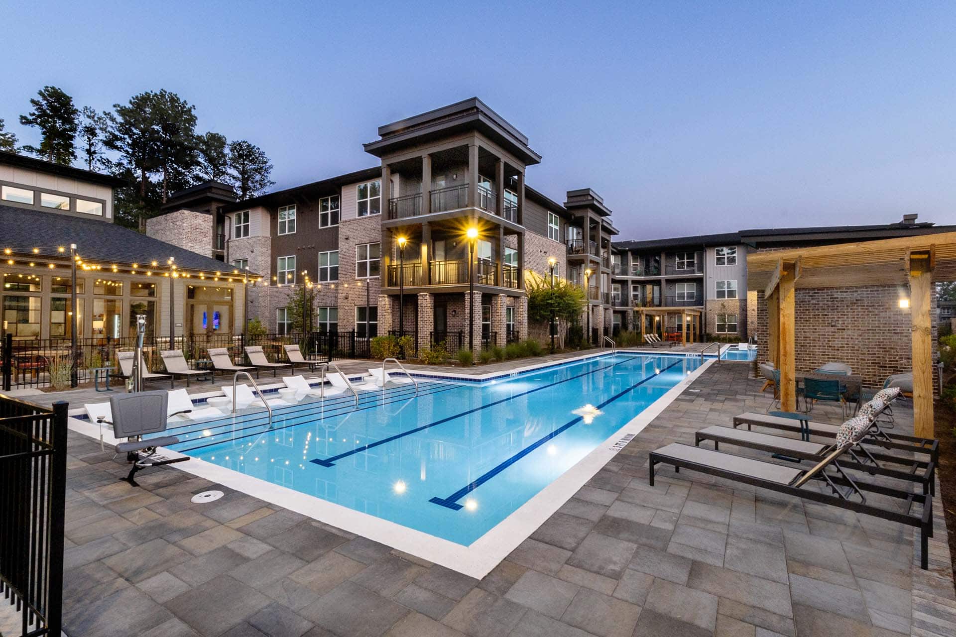 Resort-style saltwater pool