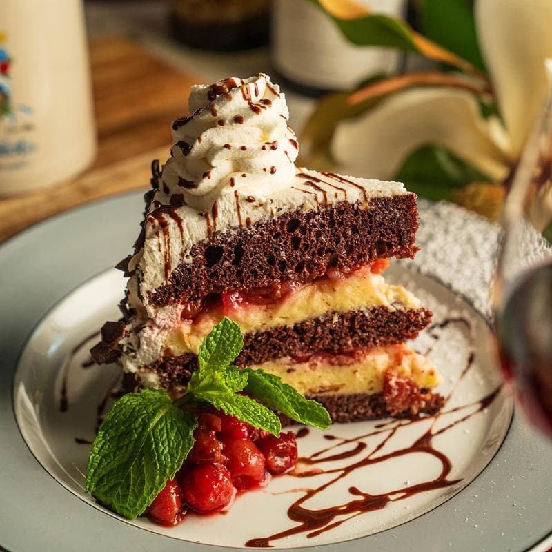 The Black Forest cake — save room